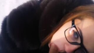 Cristall Gloss - Fur coat winter blowjob