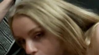 Kylie Shay Sucking cock next to bunker bed