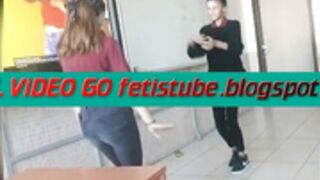 Black school tight pants dance