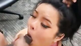 bbc force asian chick with necklace