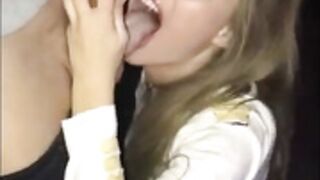 Tiny Blonde Threesome