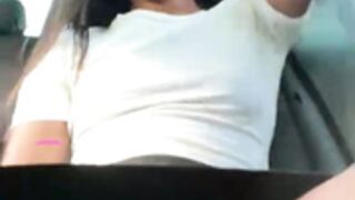 AmyClintonn hot moaning in car LiveJasmin