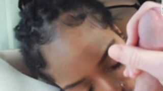 theeladysiren ebony takes facial