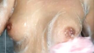 Izzyxrosexx onlyfans slut soapy tits