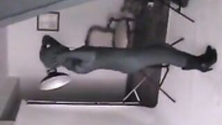 Black spandex zentai with mask