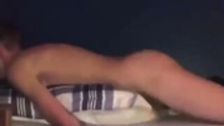 Fenix burns fucking a pillow