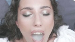 Lapiedra drinks some cum