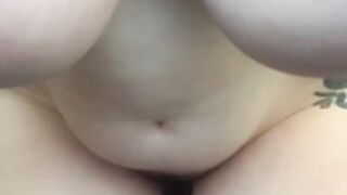 YourShamelessPlug - MASSIVE tits riding reverse cowgirl