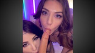 BRENNA MCKENNA AND VALERICA STEELE SHARES A COCK