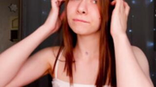 Teen sloppy - Deepthroating fingers, spit play