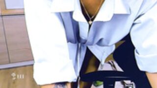 Egg sized toy stabs her ass like knife thru butter