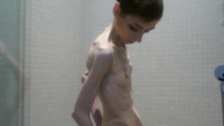 anorexic Christin lN3yo 02-04-2019 shower