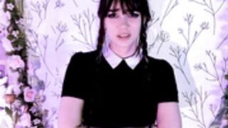 Indigo white Goth / Wednesday Joi