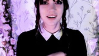 Indigo white Goth / Wednesday Joi