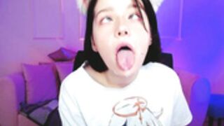 meganbarnett AHEAGO milk CUM FACIAL w drooling