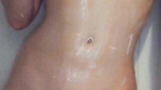 sheabriar bathing with soap