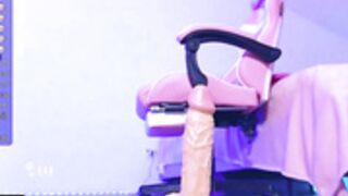 Fucks dildo w/ such a joy as if she gets a million 4dat