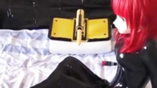 Kigurumi Trans Testing Her New Fucking Machine