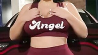 Crystal Lust Twerking in Red Leggings