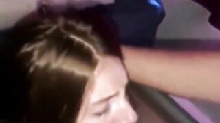 Redhead insane blowjob, missionary and cum