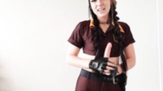 UPS girl delivers cei