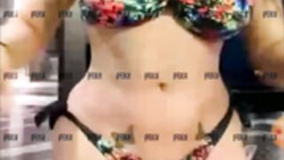 aditi blue bikini