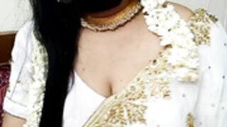 Sexy white saree