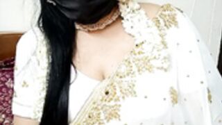 Sexy white saree