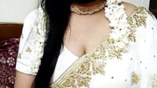 Sexy white saree