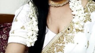 Sexy white saree
