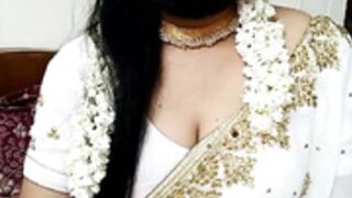 Sexy white saree