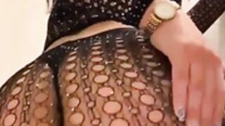 Swedish Yasmiine in bathroom playing and teasing