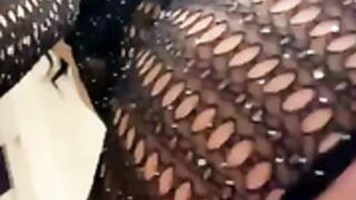 Swedish Yasmiine in bathroom playing and teasing