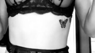 Danish Vanessa show her tits in sexy lingerie
