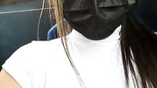 nalgonasex_ completely naked on bus