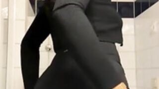 Swedish Yasmiine flashing with vibrator in ass