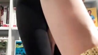 Swedish Yasmiine flashing and tit play in libery