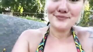 Swedish Nasty_sweden bikini at the park