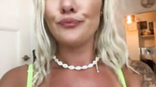 Swedish Nasty_sweden in yellow lingere