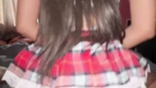 Turkish german Slut Selin rides her daddy