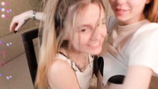 After_Partye lesbians kiss