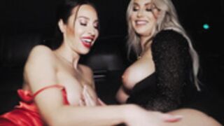 Melissa Stratton And Kayley Fuck In The Uber