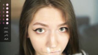 Angels_Kiss - Fake Cum on face - 14/04/2023