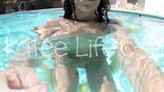 katee underwater pool topless