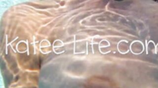 katee underwater pool topless