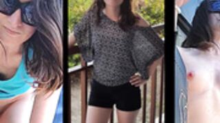 Zoey films herself changing