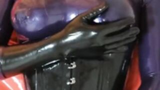 Kigurumi masturbates and cums