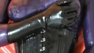 Kigurumi masturbates and cums