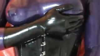 Kigurumi masturbates and cums