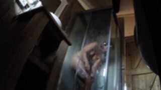 spying on girl showering and shaving